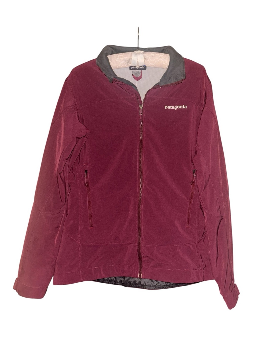 Patagonia Women's Burgundy Full-Zip Polertec Jacket Size M great condition